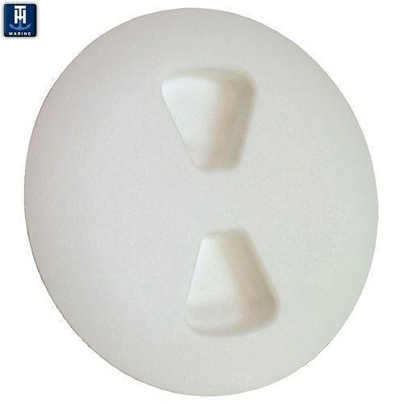 T-H Marine Low-Profile Twist-Out Deck Plate, 6", Polar White image number 2