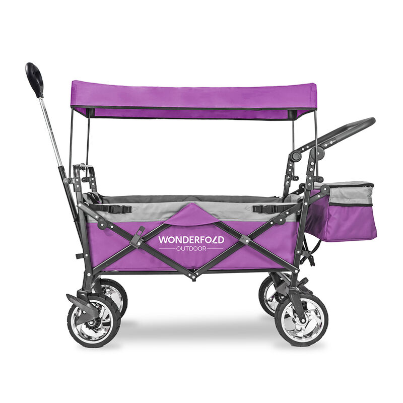 Wonderfold Outdoor S4 Push and Pull Premium Utility Folding Wagon with Canopy image number 24