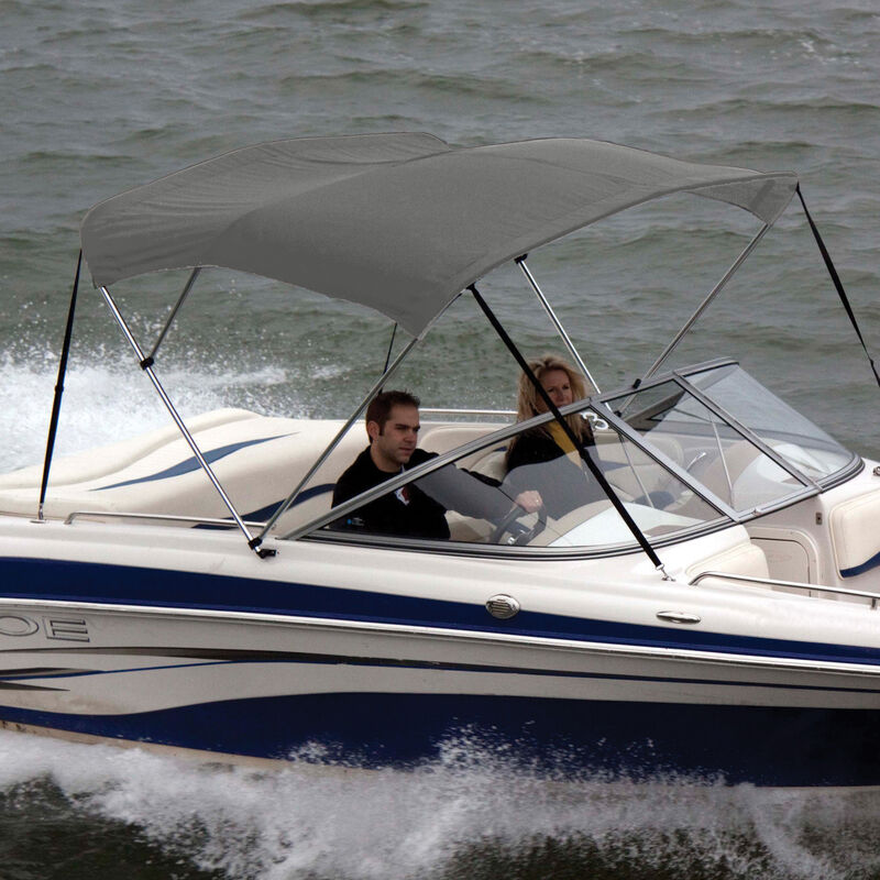Shademate Bimini Top Polyester Fabric and Boot Only, 3-Bow 6'L, 36"H, 79"-84"W image number 11