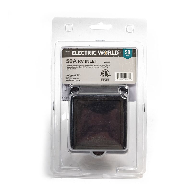 Electric World 50A RV Inlet in Black image number 8