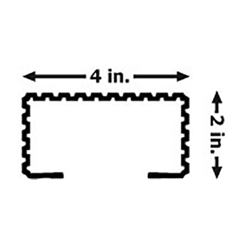 Caliber 2" x 4" Bunk Wrap Kit, 24' Roll with 4 Endcaps, Black image number 3