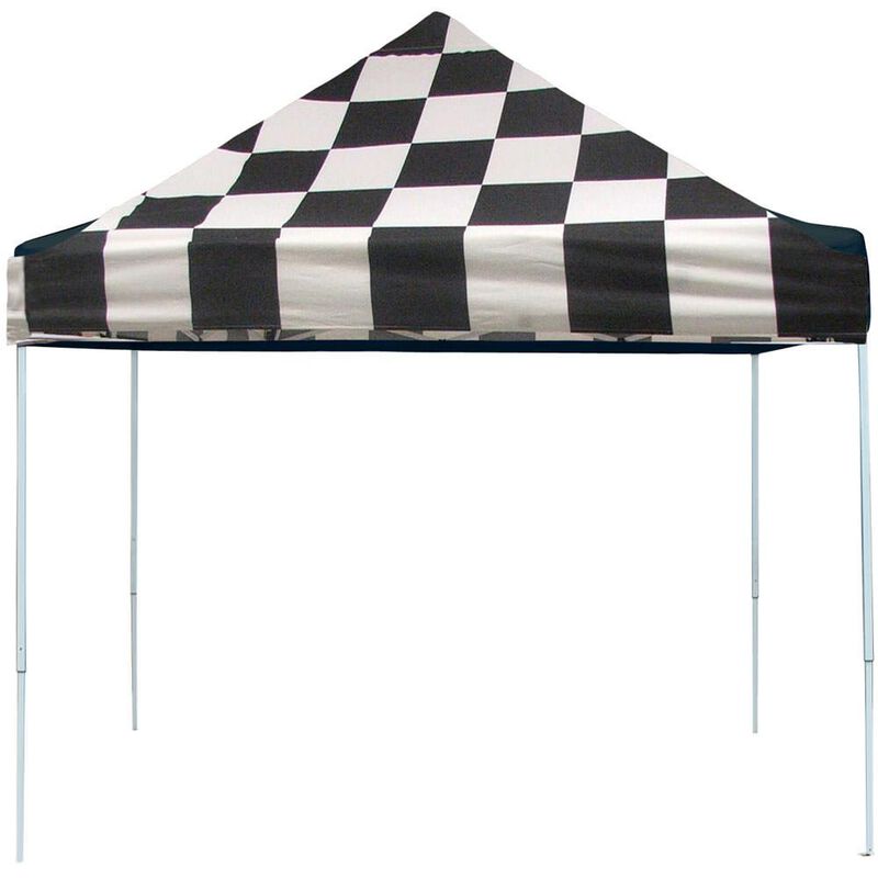10X10 Pro Series Pop-Up Canopy - Checkered Flag image number 1