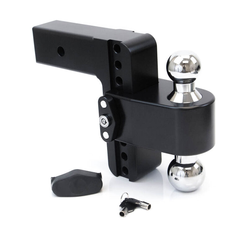 Weigh Safe 180&deg; Drop Hitch w/Keyed Alike Key Lock and Hitch Pin, Black Cerakote Finish and Chrome-Plated Steel Balls image number 19