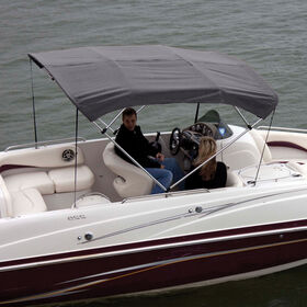 Shademate Polyester Stainless 4-Bow Bimini Top 8'L x 54''H 54''-60'' Wide