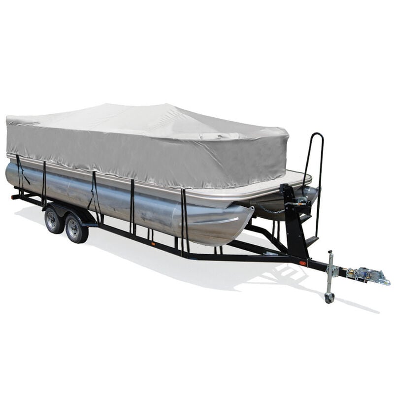Trailerite Hot Shot Cover for Trailerite Pontoon Playpen Boat Cover, Black (23'1" - 24'0" Cl X 102" B) image number 5