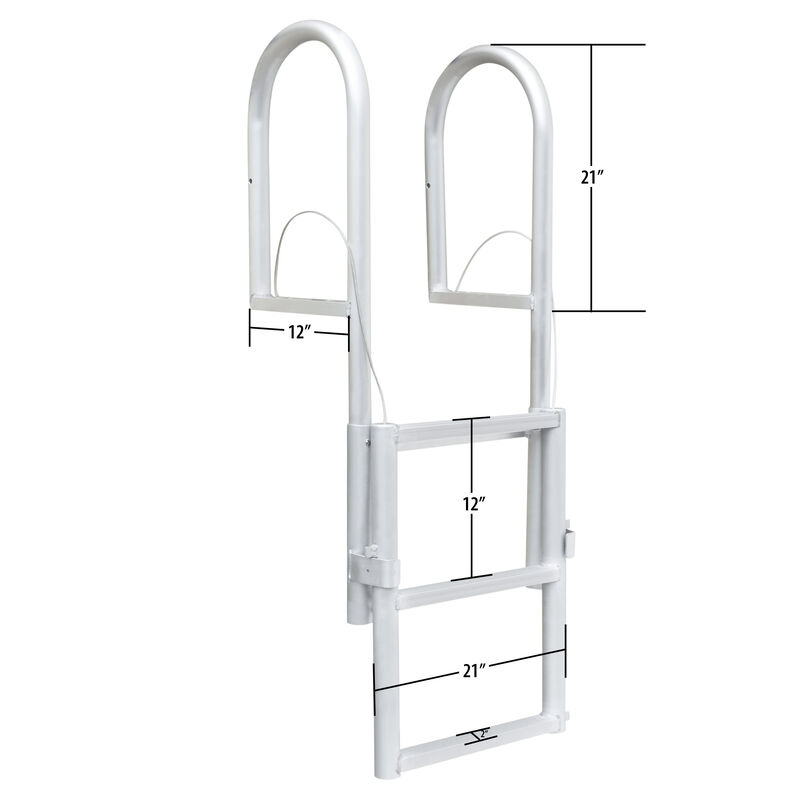 Dockmate Standard Step Dock Lift Ladder, 3-Step image number 2