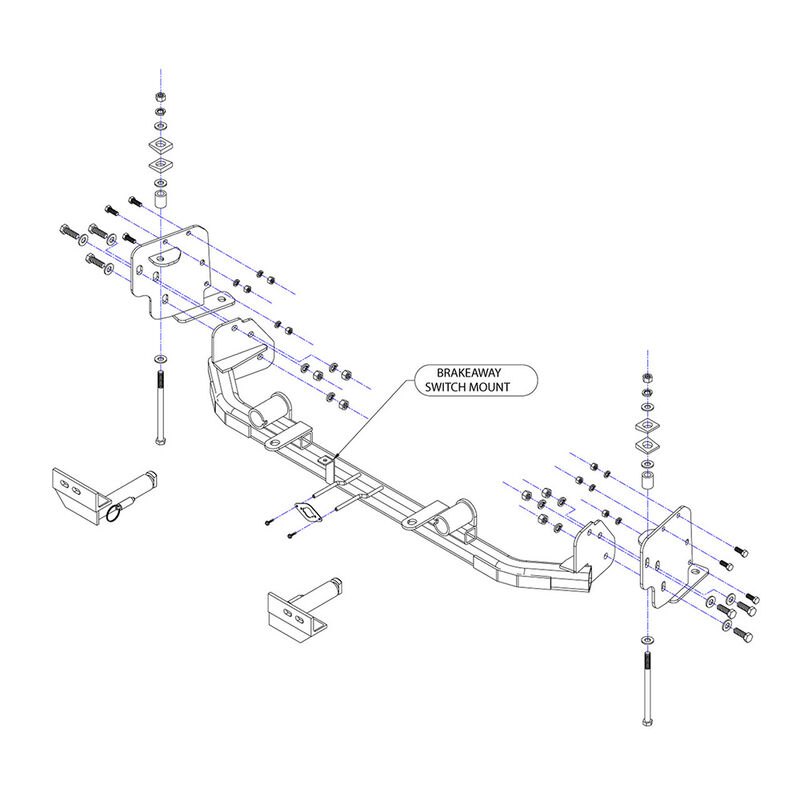 Roadmaster Crossbar Style Baseplate Kit&mdash;19-24 Chevy Equinox(L/LS/LT/RS) 18-19 Premier image number 2