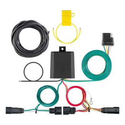 CURT 56406 Custom Wiring Harness, 4-Way Flat, Select Jeep Cherokee