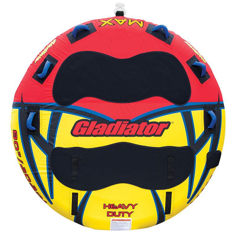 Gladiator Max Deck Rider 3-Person Towable Tube With Lightning Valve image number 4