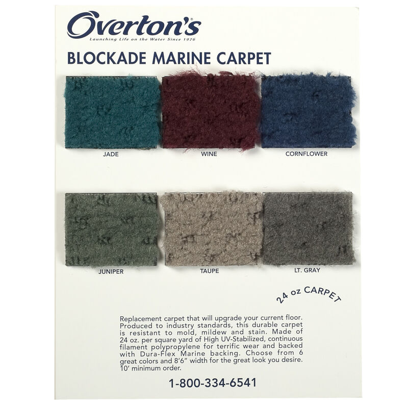 Overton's Blockade 24-oz. Carpet Sample Swatch Card image number 1