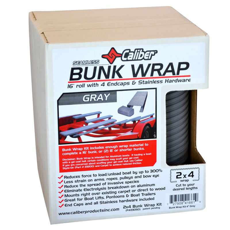 Caliber 16' Bunk Wrap Kit For 2" x 4" Bunks, Light Gray image number 2