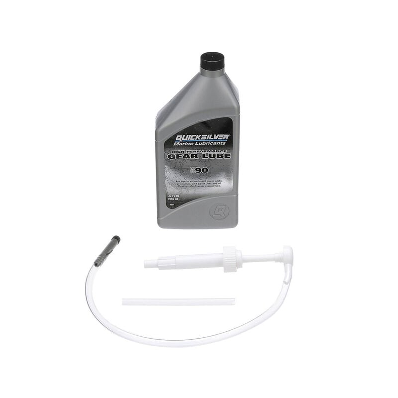 Quicksilver SAE 90 High-Performance Gear Lube and Pump Kit, 32 oz. image number 1