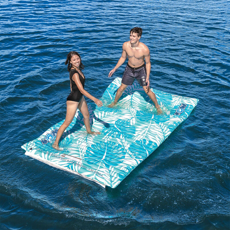 WOW Inflatable Floating Walkway, Teal Palm Leaves image number 2