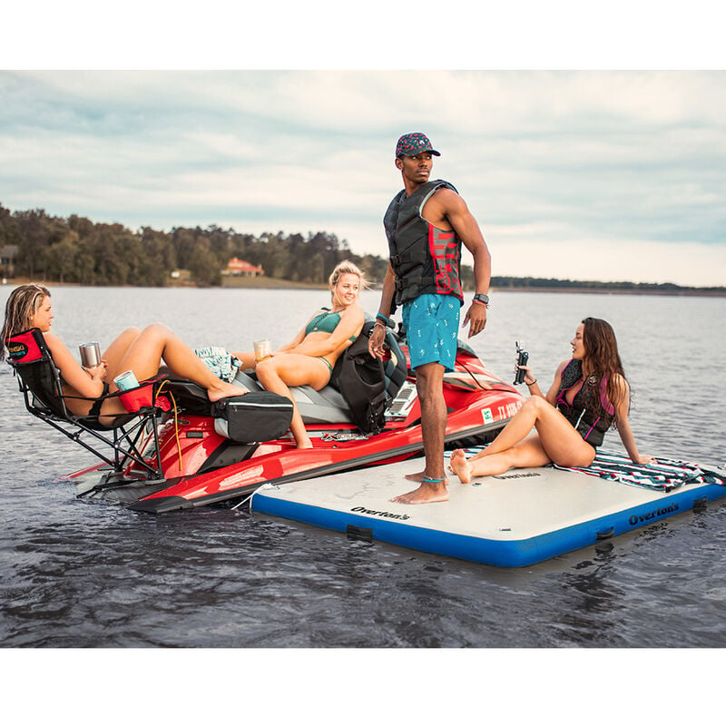 Overton's Inflatable Floating Dock, 8' x 5' x 6" image number 1