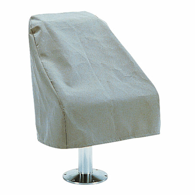 Gray Imperial Bucket-Style Pontoon Boat Captain Seat Cover image number 1