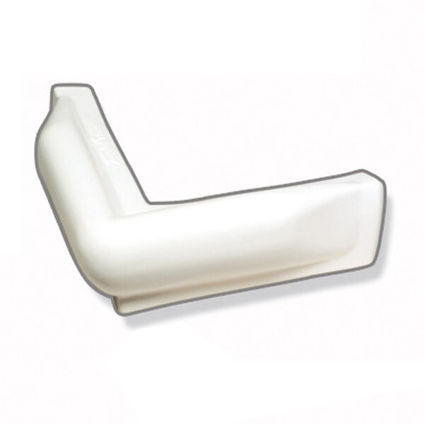 Dock Pro Vinyl Dock Bumper White 10" x 10" Corner Mount Overton's