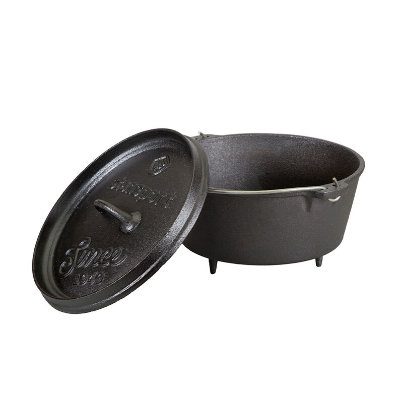 Stansport 4-Quart Pre-Seasoned Cast Iron Dutch Oven with Legs image number 2