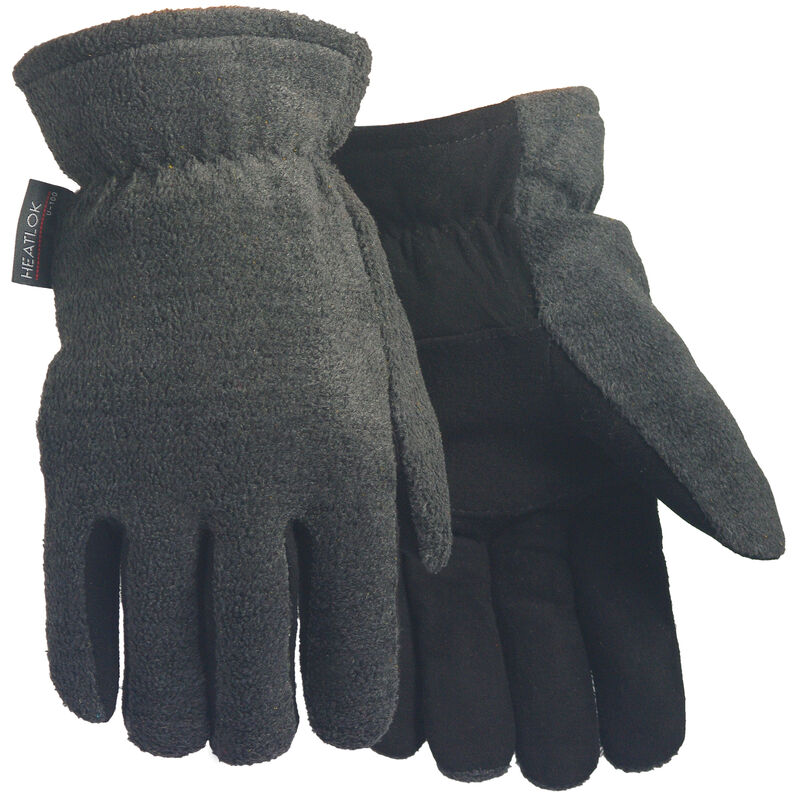 Hand Armor Men&rsquo;s Lined Fleece Glove with Deerskin Suede Palm image number 2