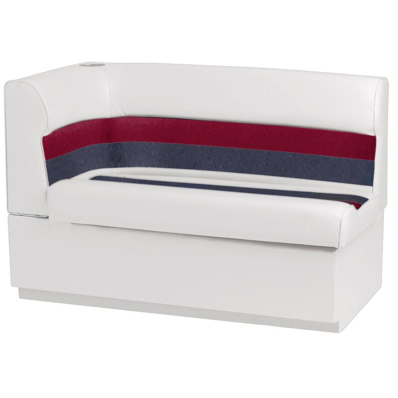 Toonmate Deluxe Pontoon Corner Couch with Toe Kick Base, Right Side, White image number 1
