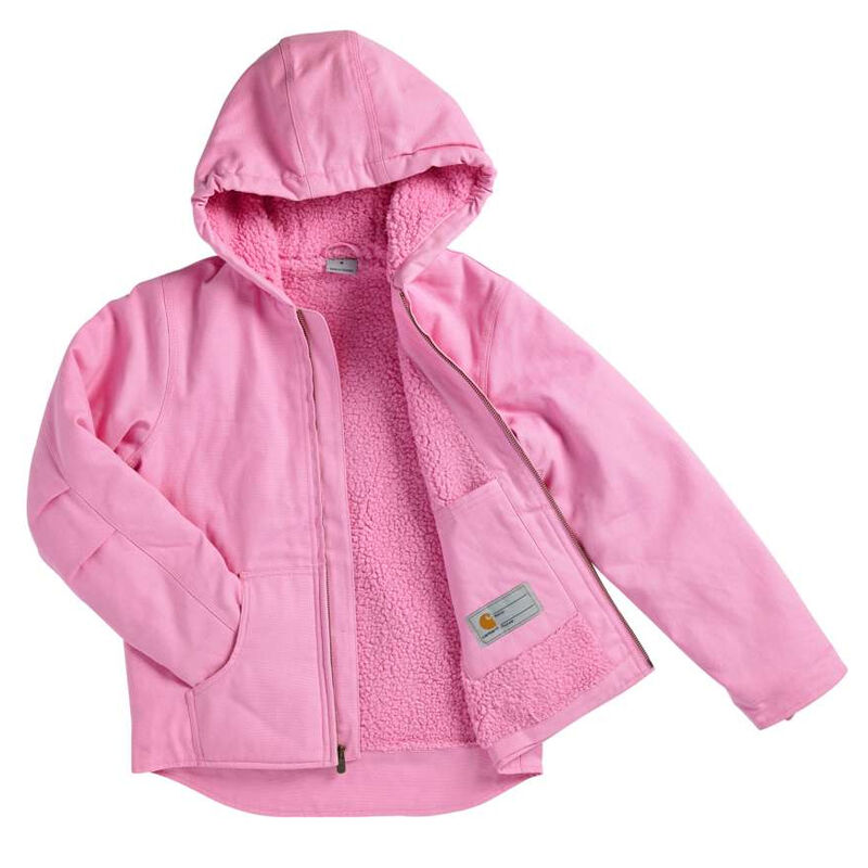 Carhartt Girl's Sherpa-Lined Redwood Jacket image number 3