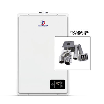 Eccotemp 20Hi Indoor Natural Gas Tankless Water Heater with Horizontal Vent Kit 