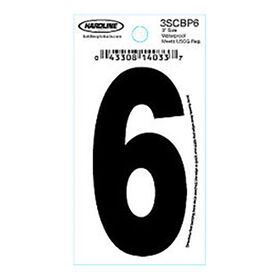 Hardline 3" Vinyl Boat Numbering 3SCBP6