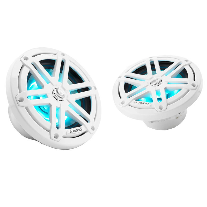 JL Audio M3 Series 6.5" Marine Coaxial Speakers w/ RGB LED Lighting |Gloss White