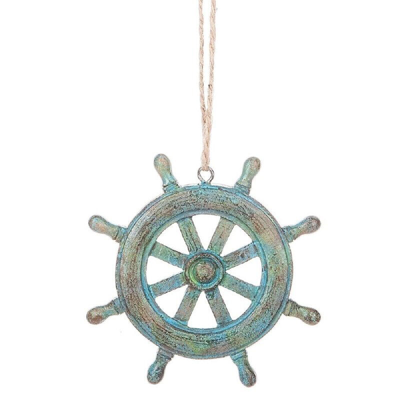 Ships Wheel Ornament image number 1