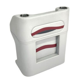 Horizon Manufacturing Elite Series Steering Console Helm - White/Red/Charcoal