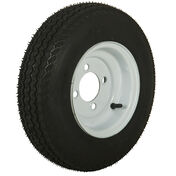 Tredit H188 4.80 x 8 Bias Trailer Tire, 4-Lug Standard White Rim