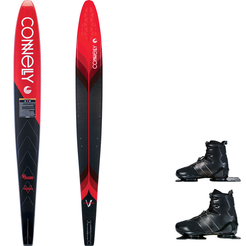Connelly Carbon V Slalom Waterski With Double Sync Bindings - XL - size 67 image number 1