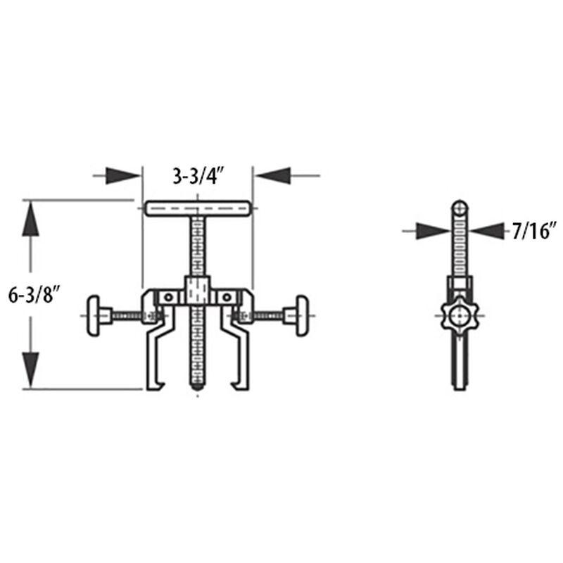 Sea-Dog Stainless Steel Impeller Puller, For Impellers 3-1/16" - 5" image number 2