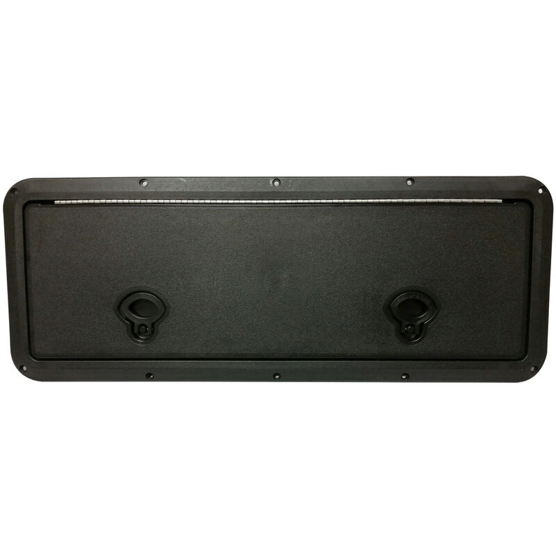 DPI Marine DPF Black Flush Series Hatch Door, 9" x 18" O.D. frame image number 1