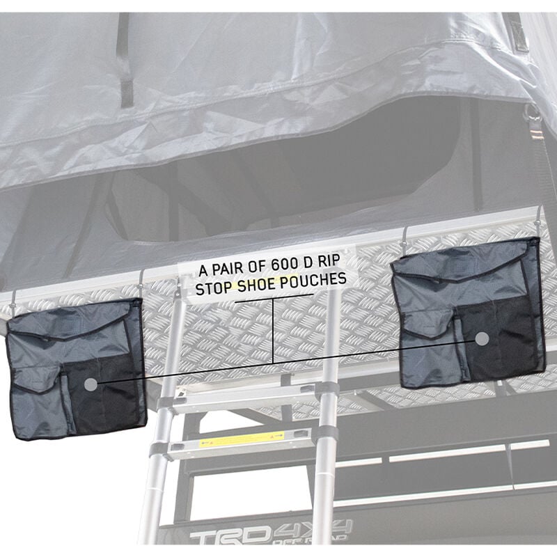 Nomadic 2 Extended Roof Top Tent, Dark Gray and Green image number 10