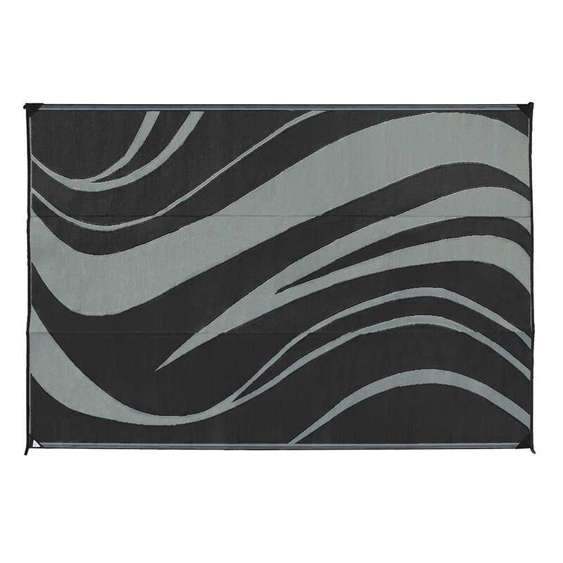 Reversible Wave Design Patio Mat image number 1