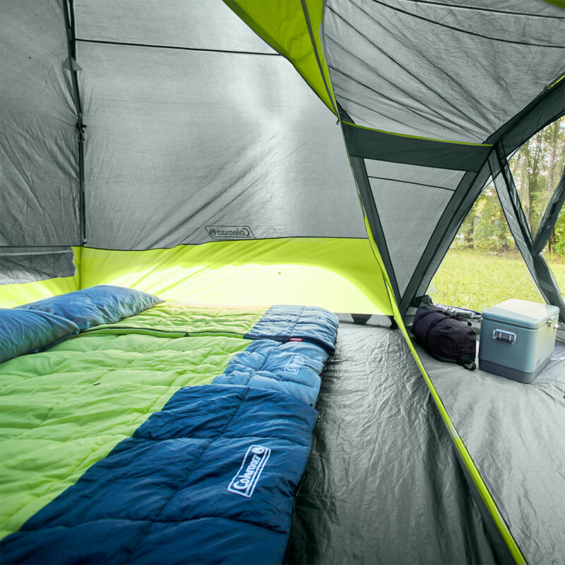 Coleman Skydome 8-Person Camping Tent With Screen Room, Rock Gray image number 7