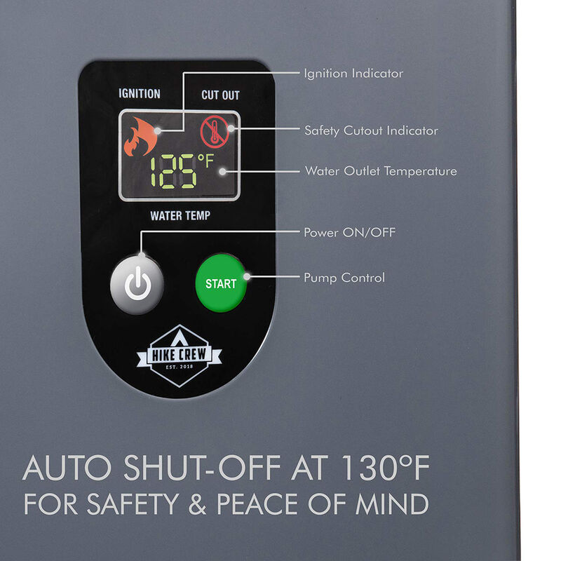 Hike Crew Portable Propane Water Heater Pump and Shower Overton's