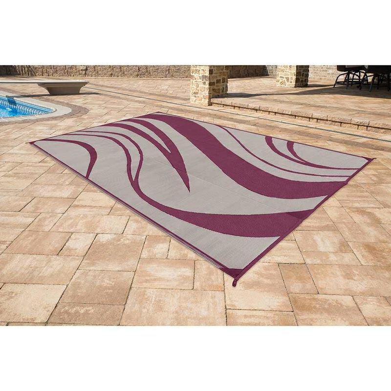 Reversible Wave Design Patio Mat image number 30