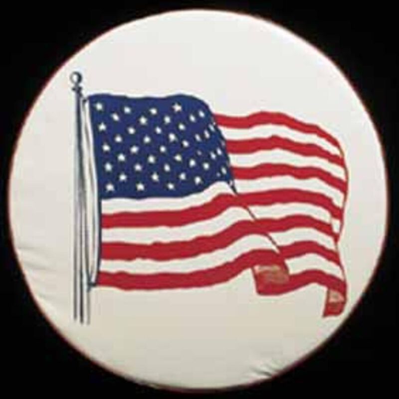 American Flag Spare Tire Cover image number 1
