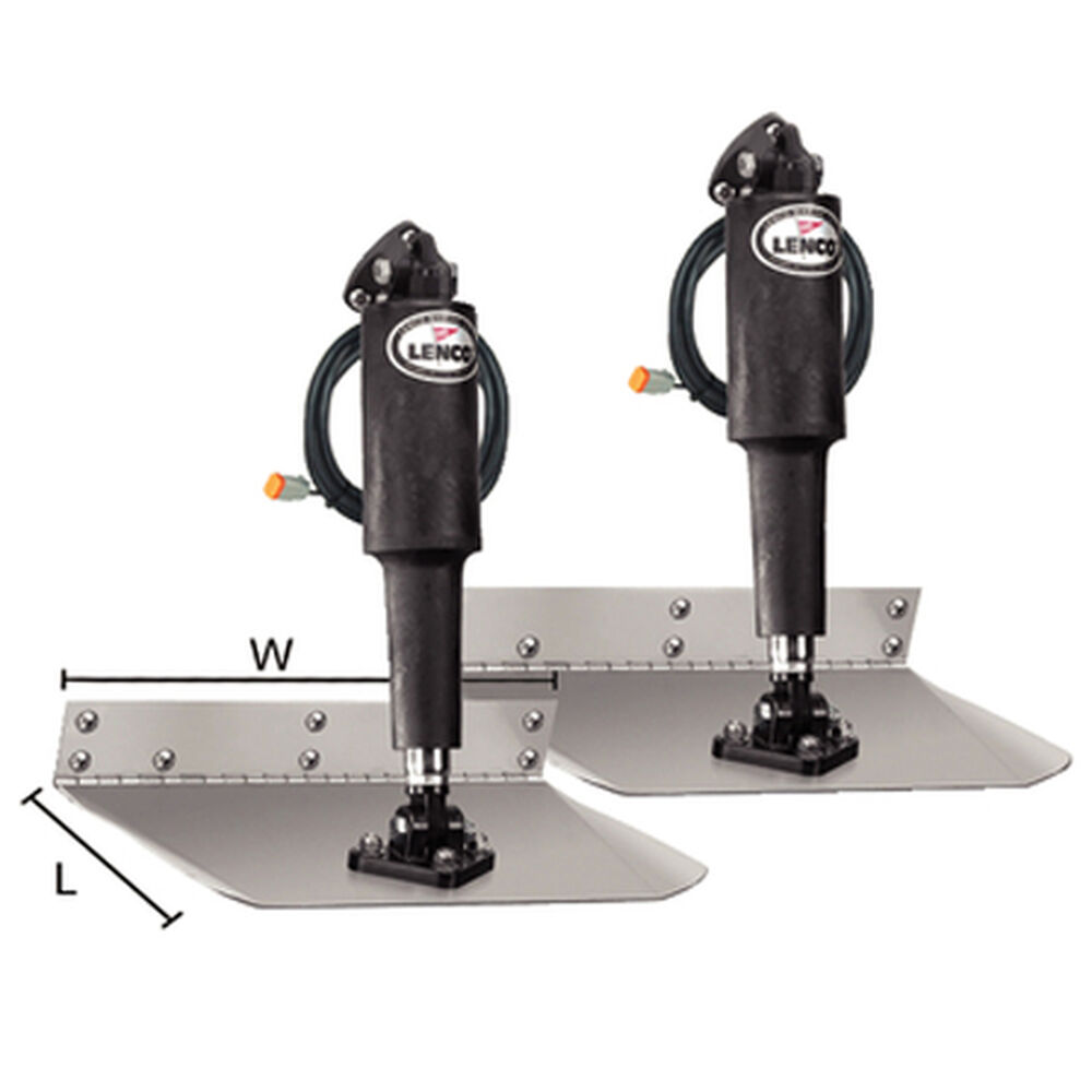 Lenco 9" x 12" StandardMount Electric 12V Trim Tab Kit Overton's