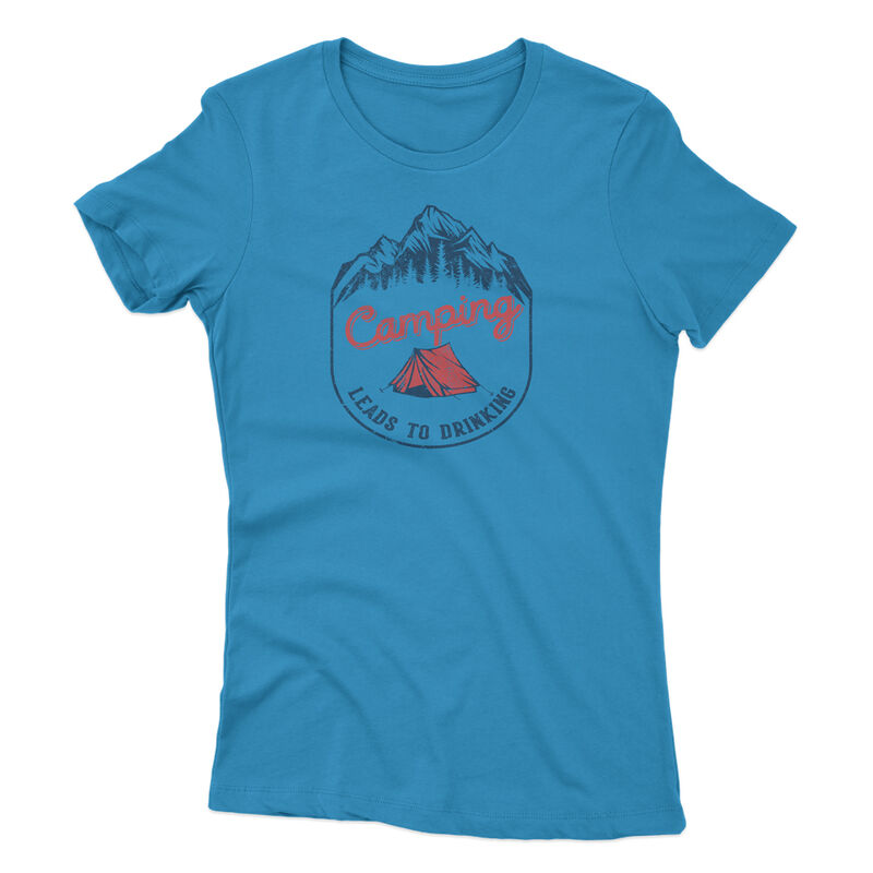 Points North Women&rsquo;s Camping Leads To Drinking Short-Sleeve Tee image number 1