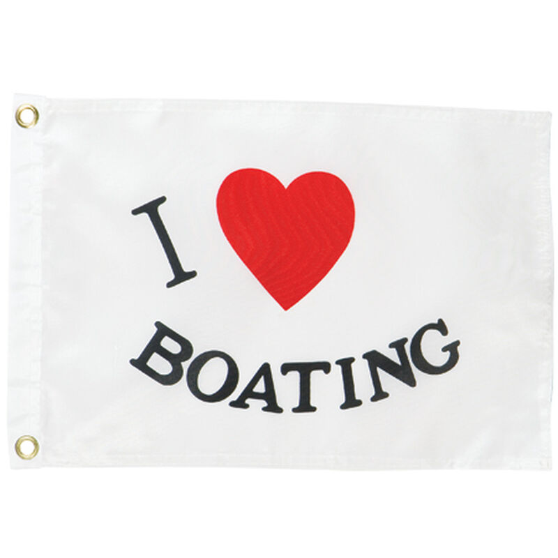 "I Luv Boating" Flag image number 1