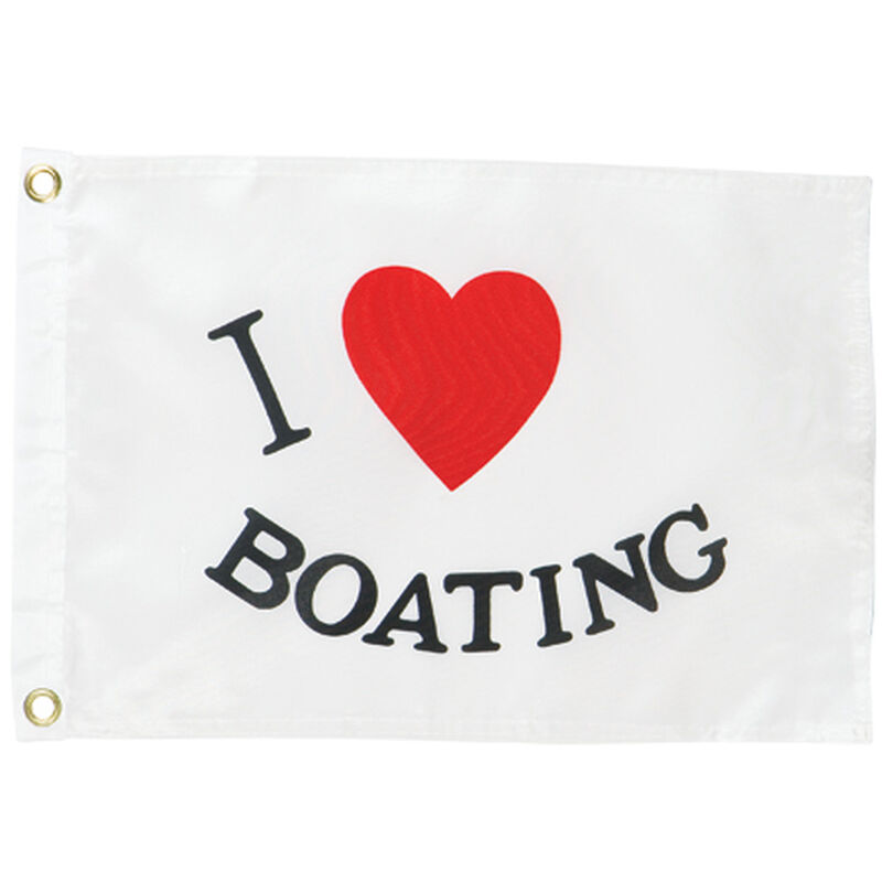 &quot;I Luv Boating" Flag image number 1