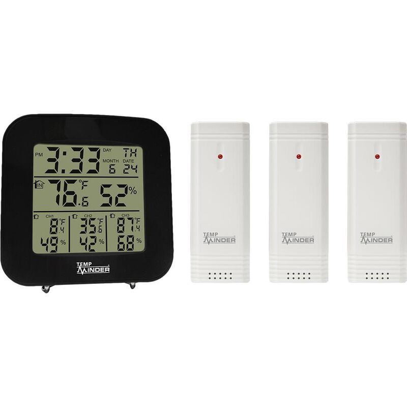 TempMinder® 4-Zone Temperature & Humidity Station image number 1