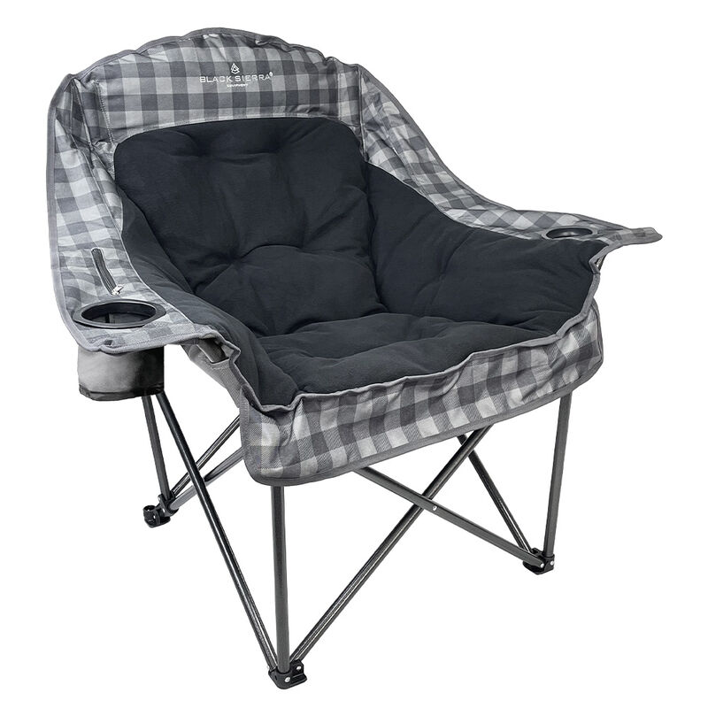 AMX Global Heated Comfort Cloud Chair&mdash;Gray Buffalo Check image number 7