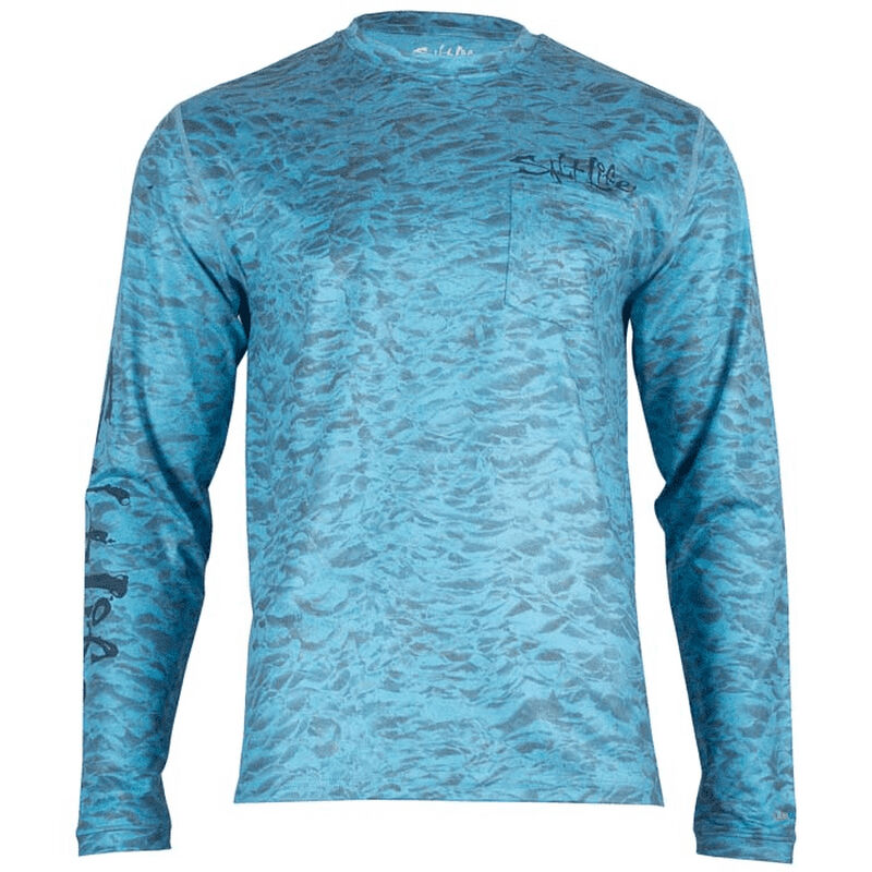 Salt Life Men's Ocean Quest Performance Long-Sleeve Pocket Tee image number 5
