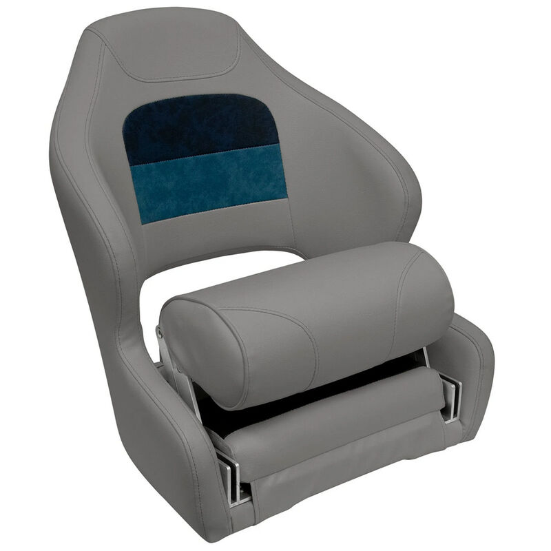 Wise Deluxe Series Pontoon Bucket Seat with Flip-Up Bolster image number 2