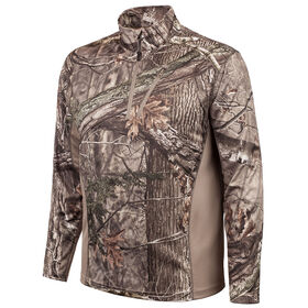 Huntworth Men&rsquo;s Bird&rsquo;s Eye Mesh Quarter-Zip Pullover, Hidd&rsquo;n Camo