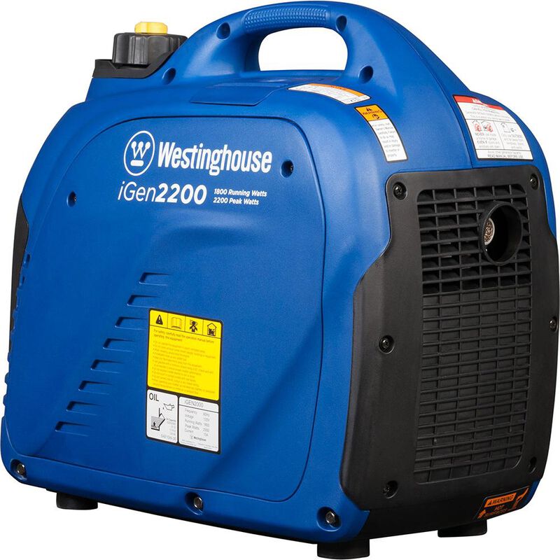 Westinghouse iGen2200 Portable Inverter Generator, 1800 Running Watts/2200 Peak Watts, Gas Powered image number 5