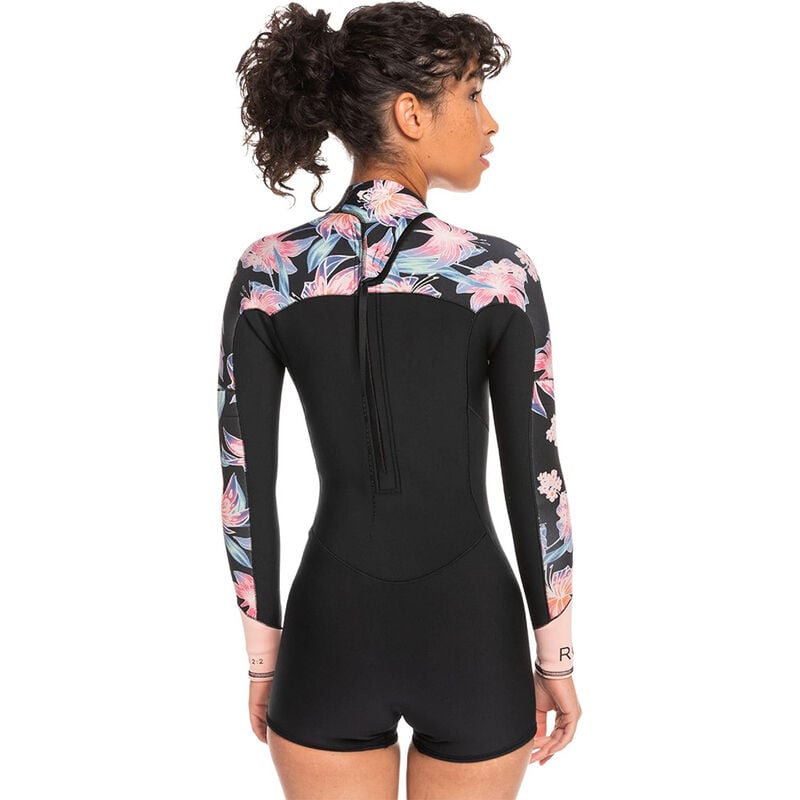 Roxy 2.0 Swell Series L/S BZ Q-Lock Women's Wetsuit Anthracite Paradise 2 image number 2